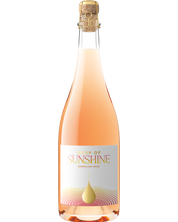 Drop of Sunshine sparkling rose bottle of wine