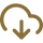 icon of a down arrow in a cloud